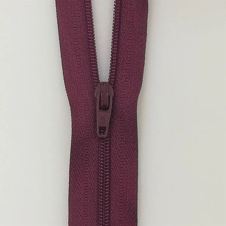 Zip - 56cm Closed Nylon - Wine