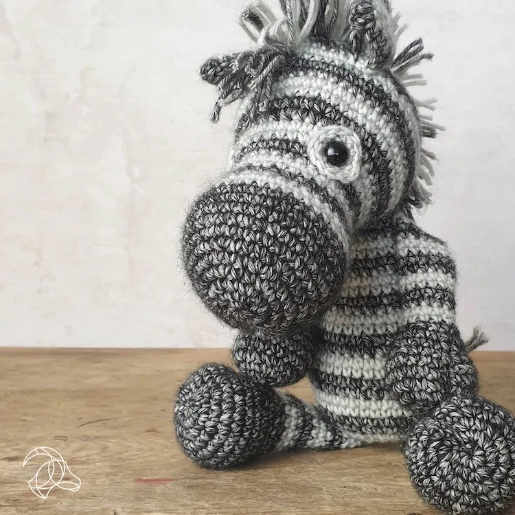 Dirk Zebra Crochet Kit by Hardicraft