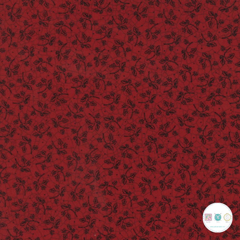 Quilting Fabric - Ruby Red Berry Toss from Patchwork Garden by Kathy Schmitz for Moda 6062 15