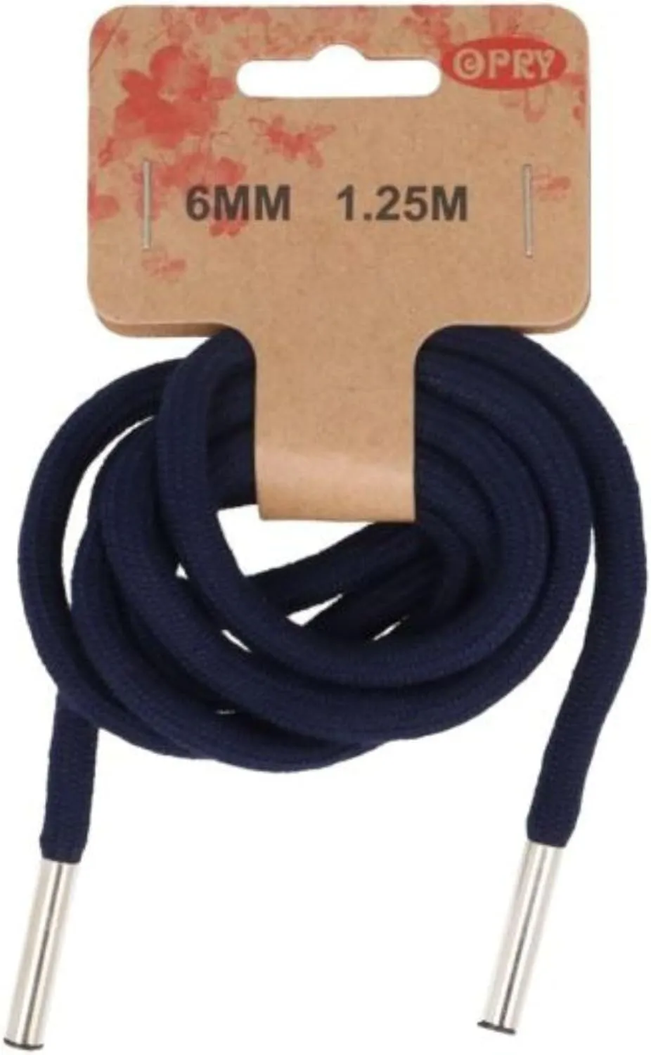 6mm Hoodie Cord in Navy Blue - 1.25m