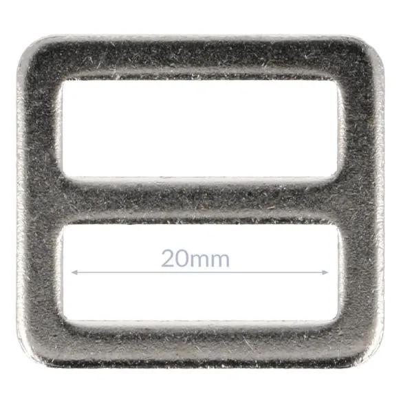 Bag Making - Slider / Buckle 20mm in Silver (2 per pack)