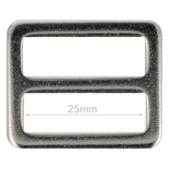 Bag Making - Slider / Buckle  25mm in Silver (2 per pack)