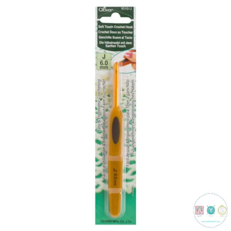 Crochet Hooks - 6mm Ergonomic Soft Touch by Clover 1010