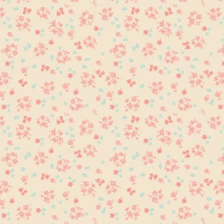 Quilting Fabric - Aberdeenshire Floral on Pink from The Nottingham by Laura Ashley for Camelot 7140804 06