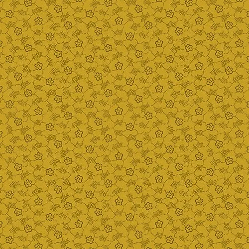 Quilting Fabric - Floral Dot on Grellow from Little Gems by Andover Fabrics A-1265-Y