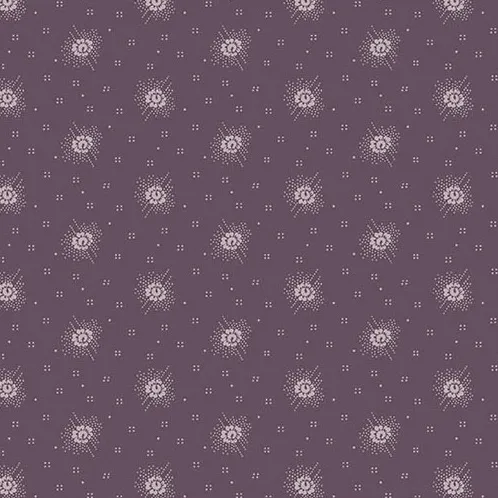 Quilting Fabric - Polka Rose on Lavender Purple from Little Gems by Andover Fabrics A-1268-P