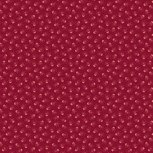 Quilting Fabric - Split Beans on Barn Red from Little Gems by Andover Fabrics A-1269-R