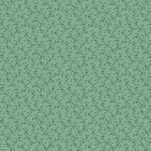 Quilting Fabric - Vines on Soft Teal Green from Little Gems by Andover Fabrics A-1271-T