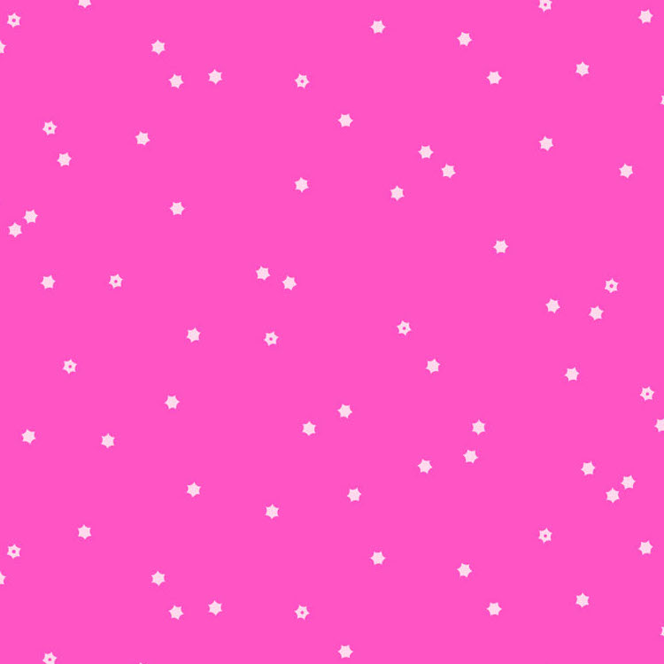 Quilting Fabric - Confetti Star Dots on Pink from Seasons by Ghazal Razavi for Figo 92016-21