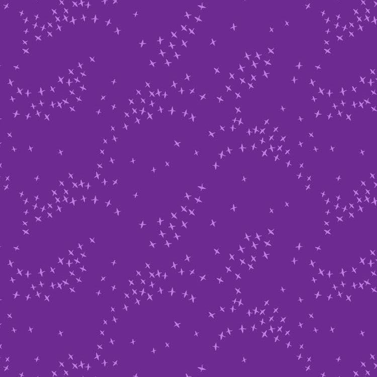 Quilting Fabric - Tiny Bird Silhouettes on Purple from Seasons by Ghazal Razavi for Figo 92018-85