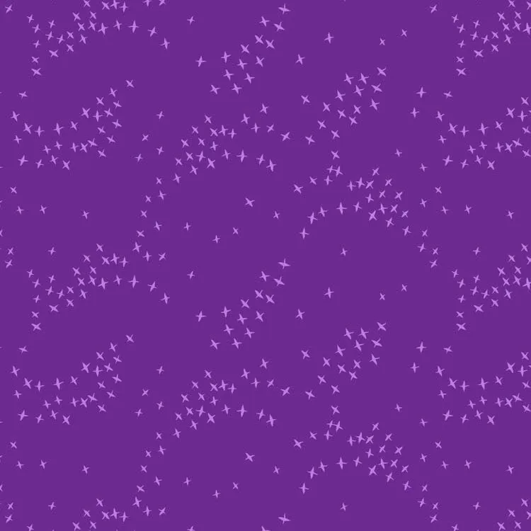 Quilting Fabric - Tiny Bird Silhouettes on Purple from Seasons by Ghazal Razavi for Figo 92018-85