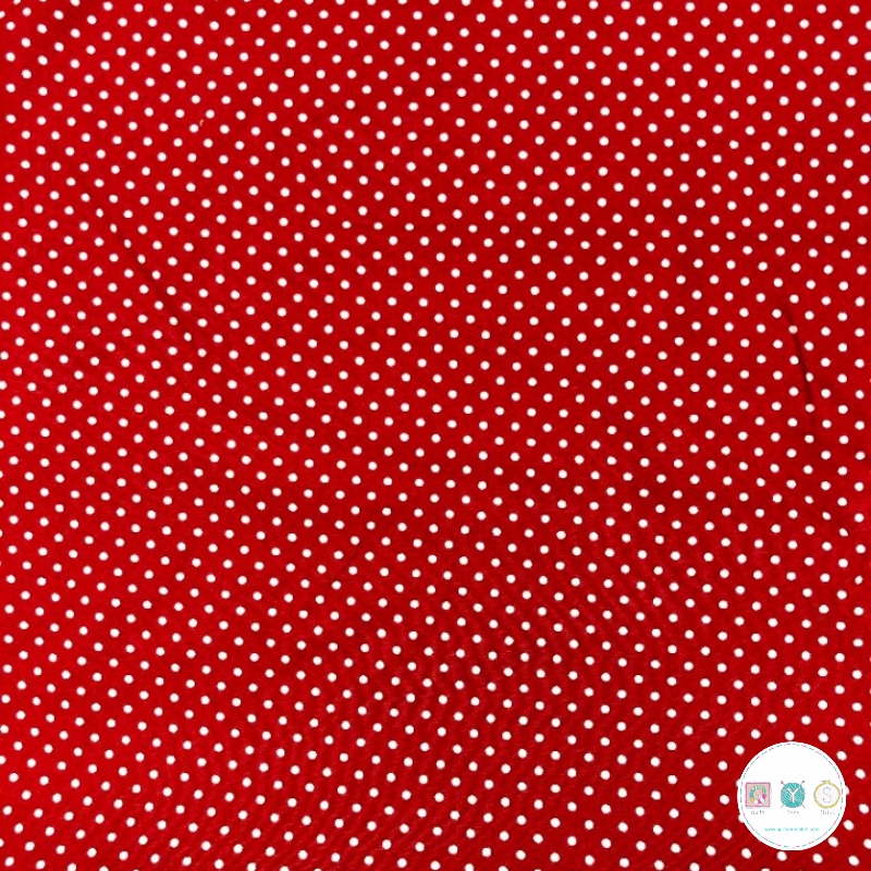 Medium Red Polka Dots - Spots - Cotton Poplin Fabric - by Rose & Hubble ...