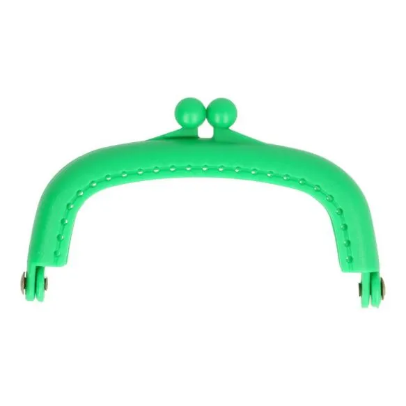 Bag Making - Purse Frame 8.5cm in Green Plastic