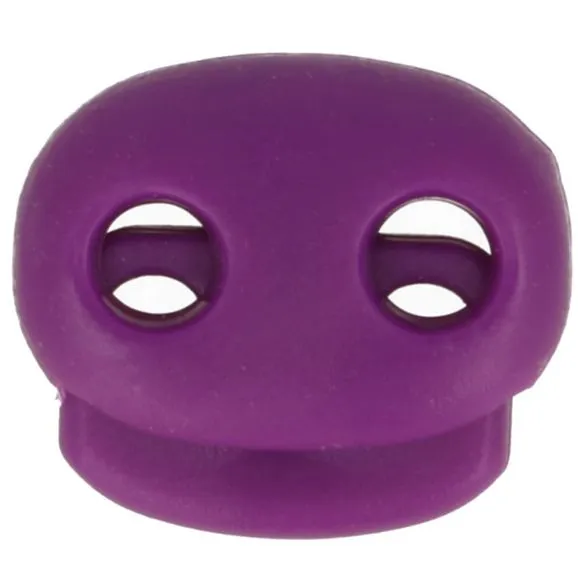 Large Double Cord Stopper in Purple