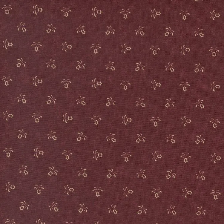 Quilting Fabric - Fleur Dot on Red from Freedom Road by Kansas Trouble for Moda 9696 13