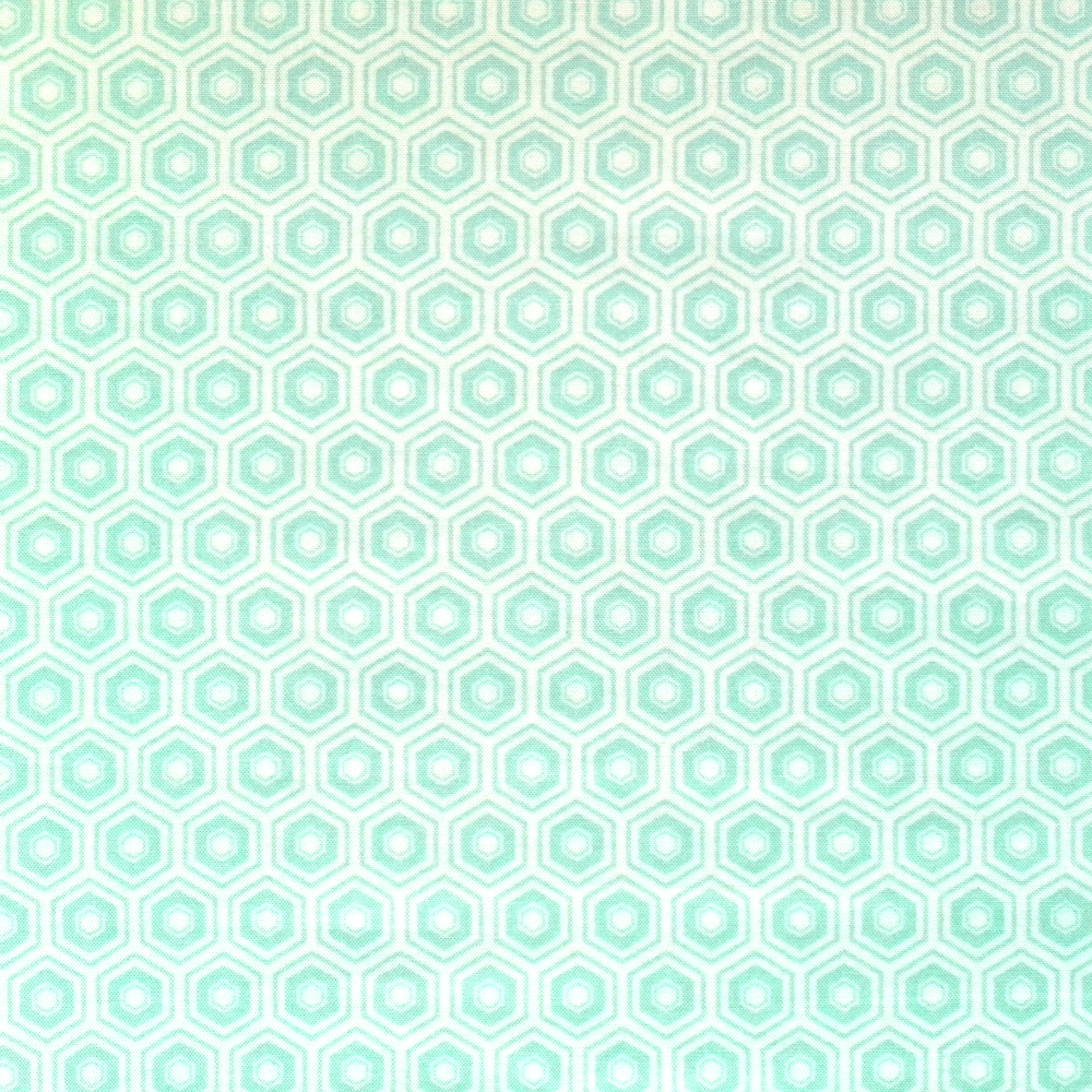 Quilting Fabric - Hexagons on Pale Blue from Mixology by Camelot 21420033