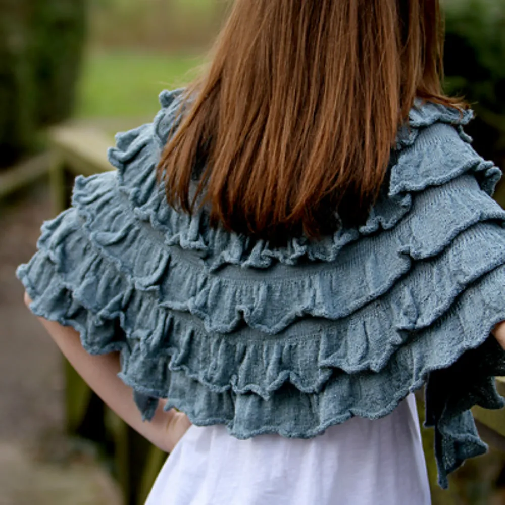 Fyberspates - Burdrop Shawl - Ladies Wrap - Knitting Pattern