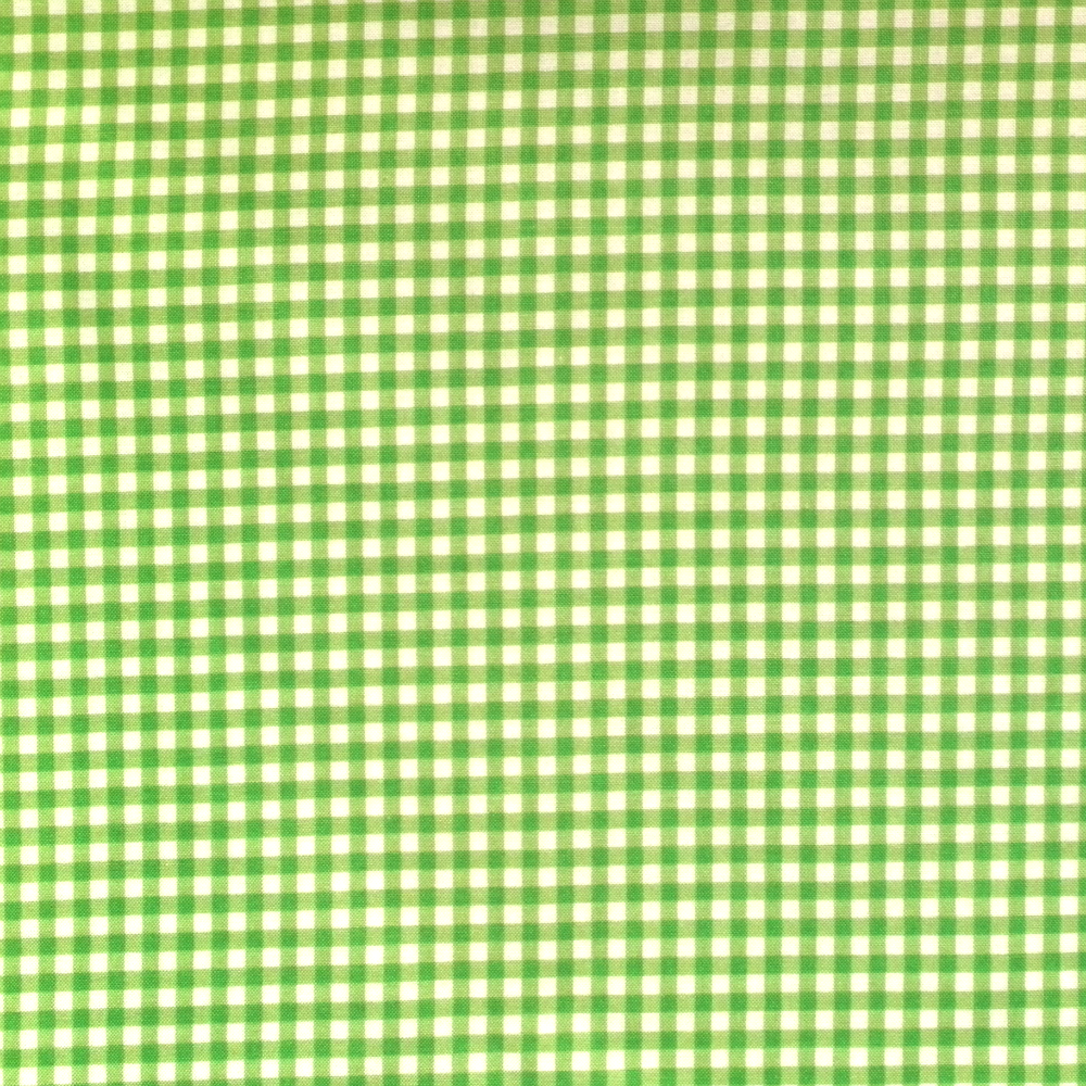 Quilting Fabric - Green Gingham from The Henley Studio for Makower 920