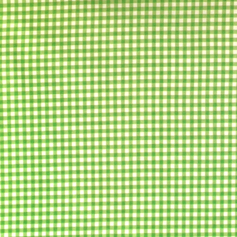 Quilting Fabric - Green Gingham from The Henley Studio for Makower 920