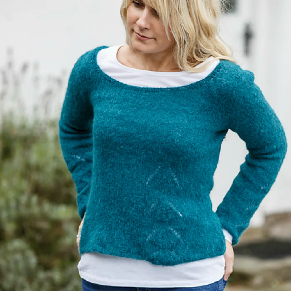 Fyberspates - Modra Pullover Pattern - Using Cumulus - Fine Knitting Pattern