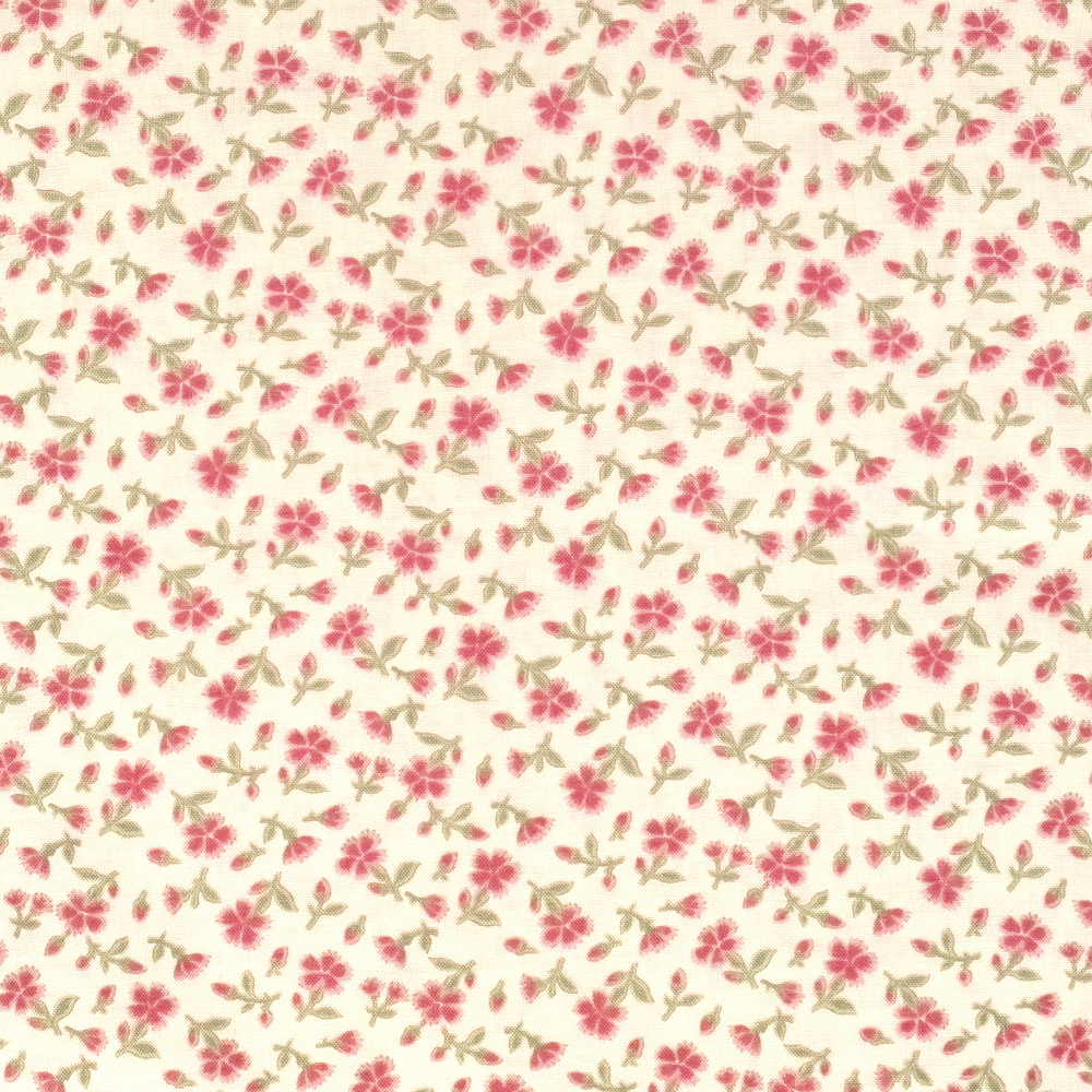 Quilting Fabric - Vintage Flowers on cream from Favorites for Moda 1360616