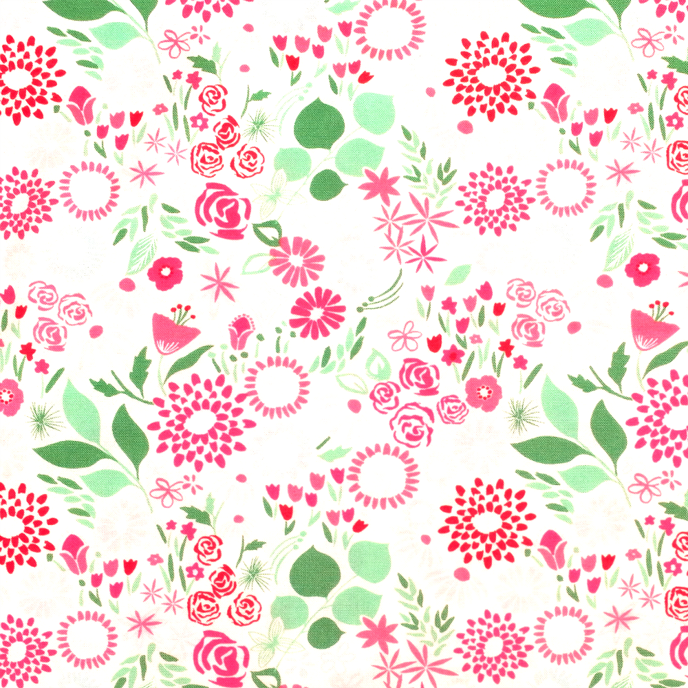 Quilting Fabric - Modern Flowers on Cream from Aria by Kate Spain for Moda 27235 15