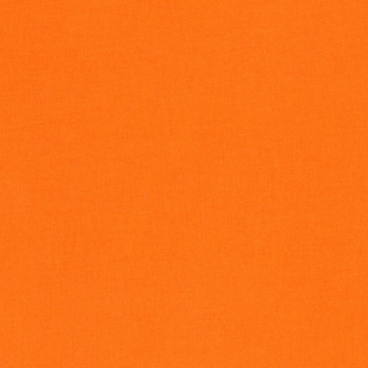 Quilting Fabric - Kona Cotton Solid Orange Colour 1265 by Robert Kaufman