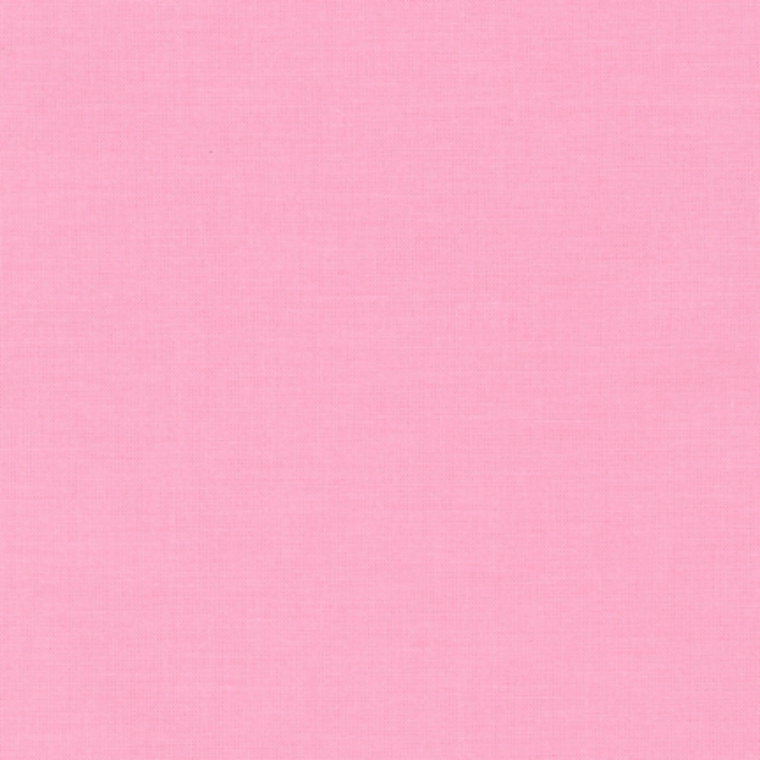 Quilting Fabric - Kona Cotton Solid Medium Pink Colour 1225 by Robert Kaufman