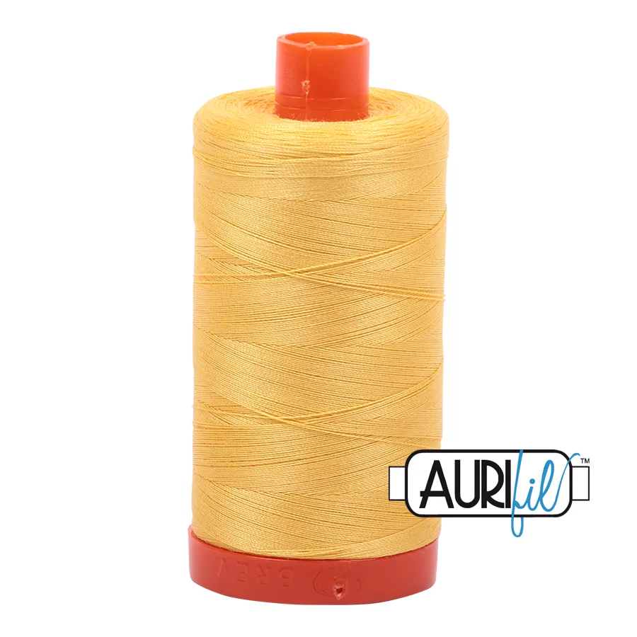 Aurifil Quilting Thread 50wt Col. 1135 Pale Yellow