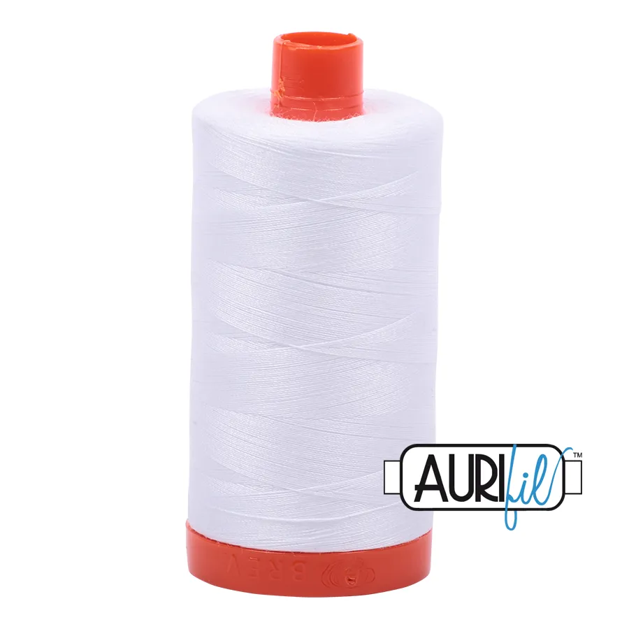 Aurifil Quilting Thread 50wt Col. 2024 White