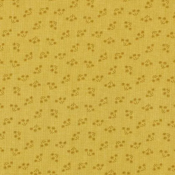 Quilting Fabric - Ochre Yellow Bouquet from Bijoux by Kathy Hall for Andover 8701-Y