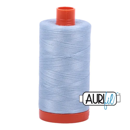 Aurifil Quilting Thread 50wt Col. 2710 Light Robins Egg Pale Blue