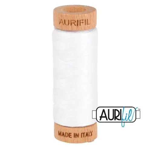 Aurifil Thread 80wt Col. 2024 White