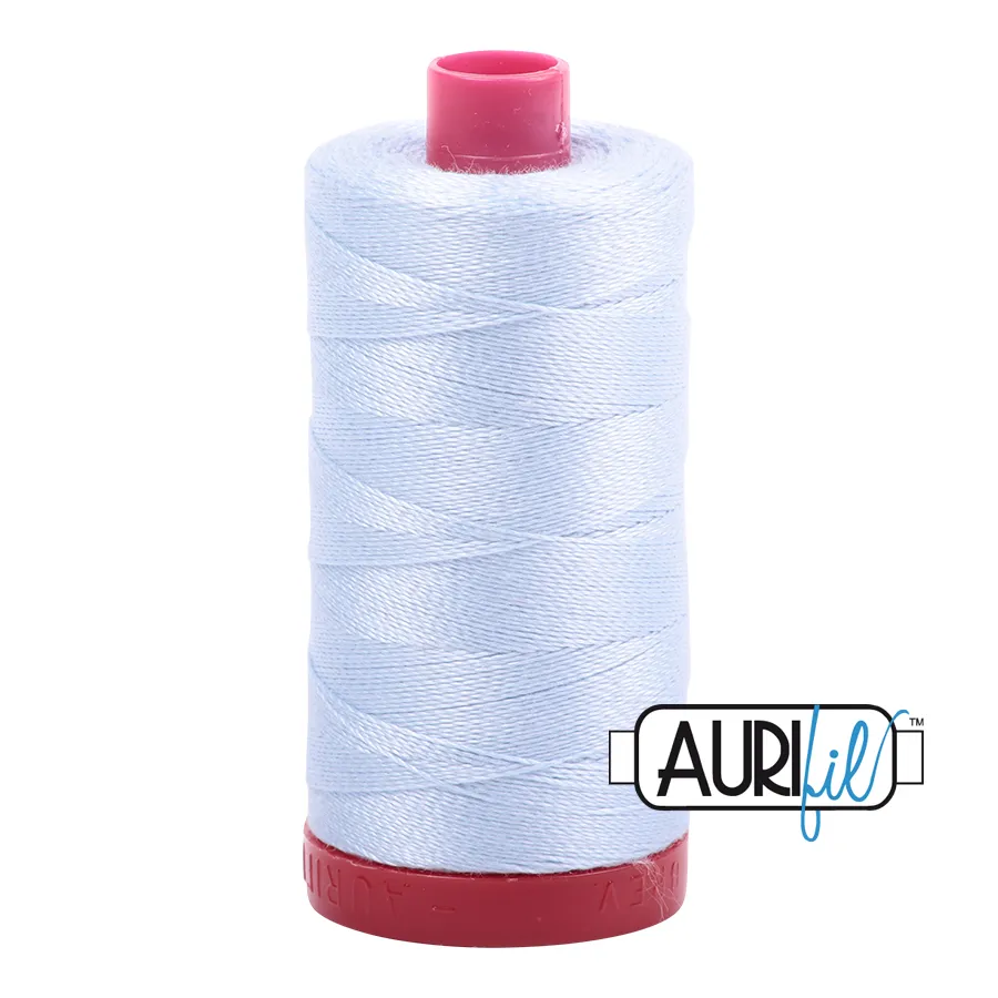 Aurifil Quilting Thread 12wt Col. 2710 Light Robbins Egg Pale Blue