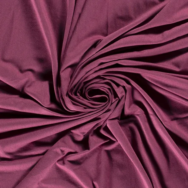 Bamboo Jersey Fabric in Dark Mauve