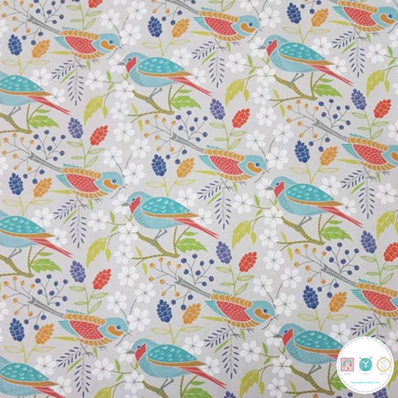 Quilting Fabric - Birds and Blossom by In the Beginning Fabrics