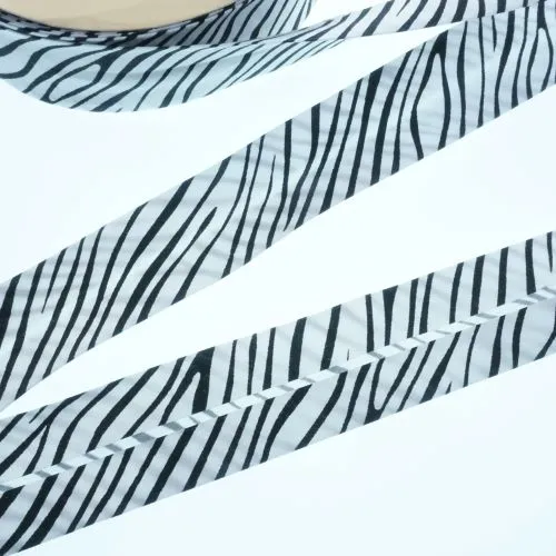 Bias Binding Zebra Print Col 2 - 30mm Wide by Fany