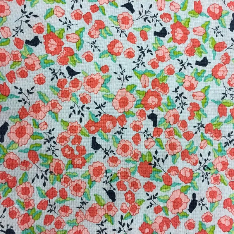 Quilting Fabric - Grey Modern Floral Cotton Fabric by Shannon Gillman Orr for Moda Fabrics