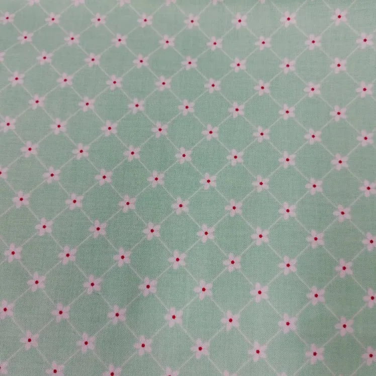 Quilting Fabric - Floral Diamonds from Vintage Adventure by Beverly McCullough for Riley Blake