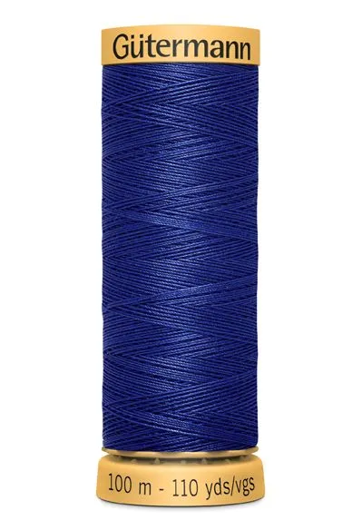 Gutermann Sew All Thread - Blue 100% Cotton Colour 4932