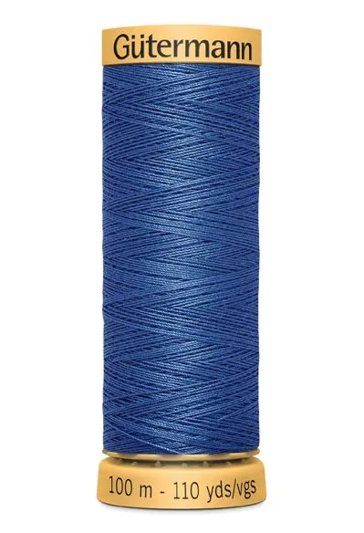 Gutermann Sew All Thread - Blue 100% Cotton Colour 5133