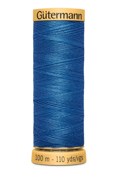 Gutermann Sew All Thread - Blue 100% Cotton Colour 5535