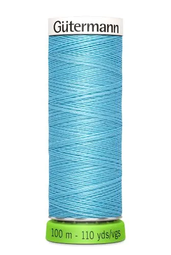 Gutermann Sew All Thread - Blue Recycled Polyester rPET Colour 196