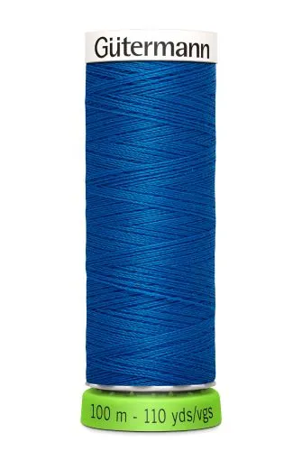 Gutermann Sew All Thread - Blue Recycled Polyester rPET Colour 322