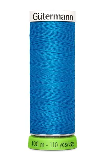 Gutermann Sew All Thread - Blue Recycled Polyester rPET Colour 386