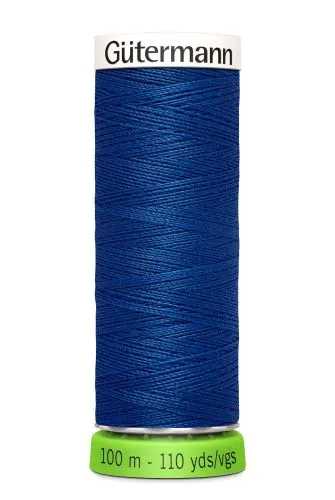 Gutermann Sew All Thread - Blue Recycled Polyester rPET Colour 214