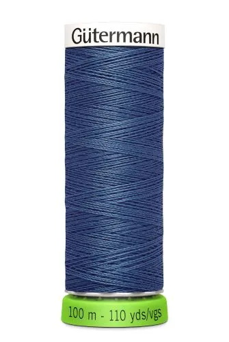 Gutermann Sew All Thread - Blue Recycled Polyester rPET Colour 435