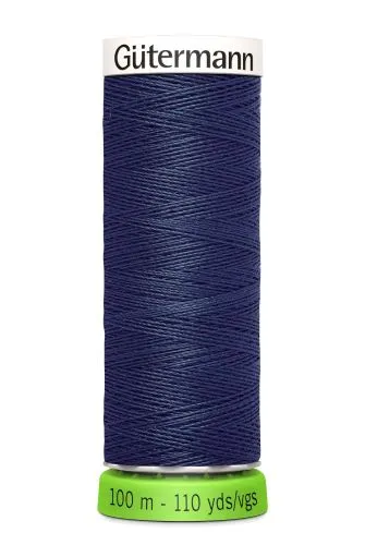 Gutermann Sew All Thread - Blue Recycled Polyester rPET Colour 537