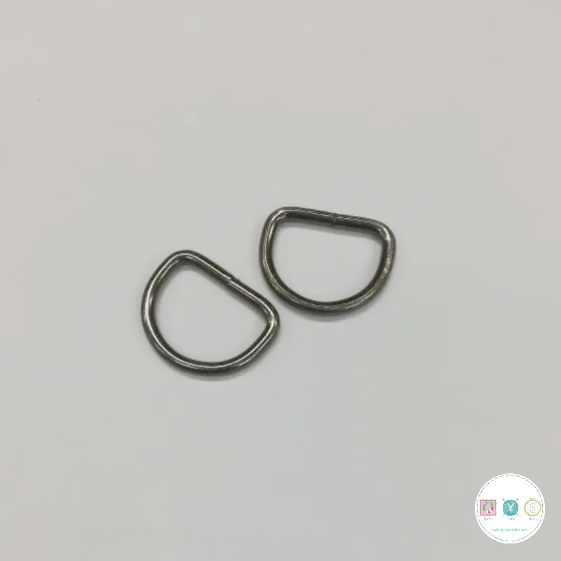 Bag Making - 25mm D rings in Antique Black