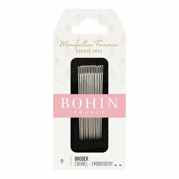 Bohin Embroidery Crewel needles no.9